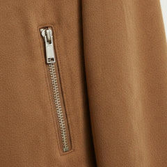Women Tan Faux Suede Jacket Casual Short Fit Everyday Style - RXD Leather 00293 