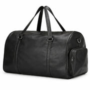 Black leather gym duffle bag – RXD Leather