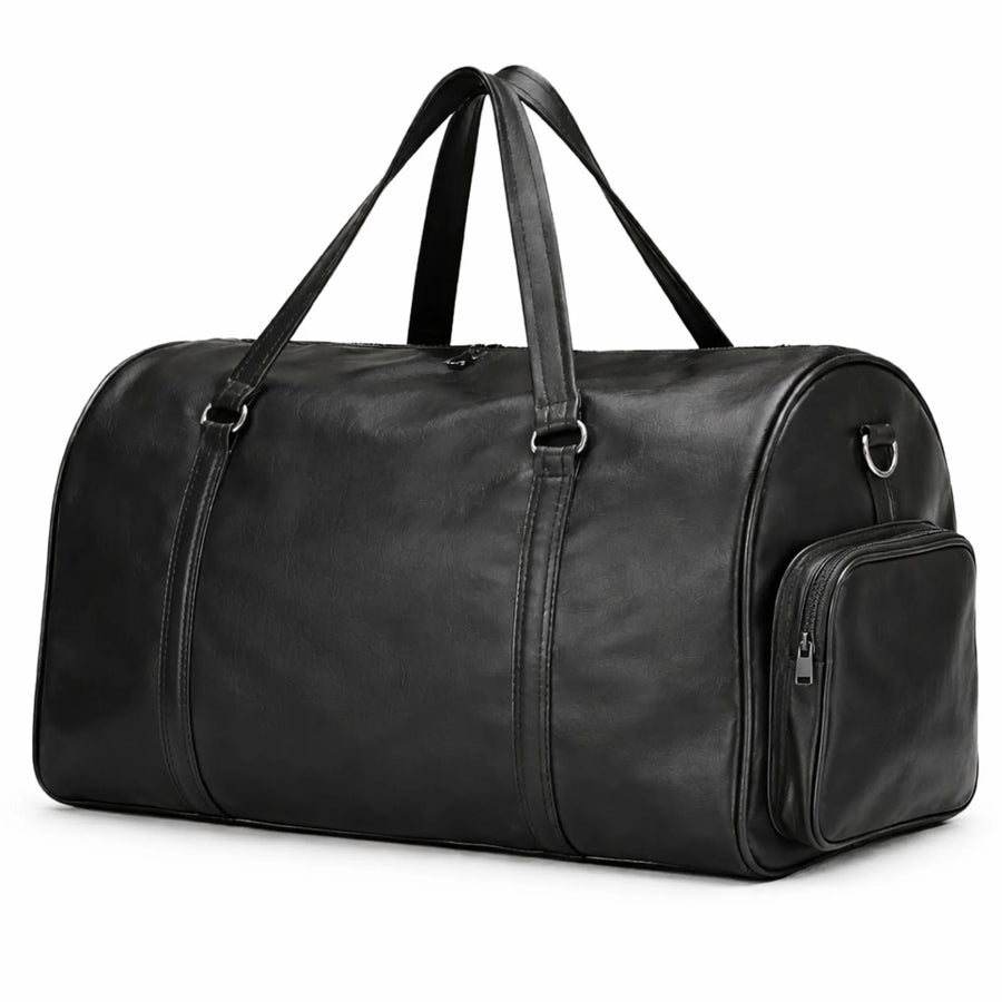 Black leather gym duffle bag – RXD Leather