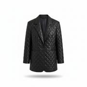 Women's tailored black leather blazer – RXD Leather