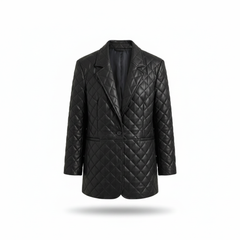 Women's Tailored Leather Blazer Smart Formal Casual Style Coat Outfits - RXD Leather 00393