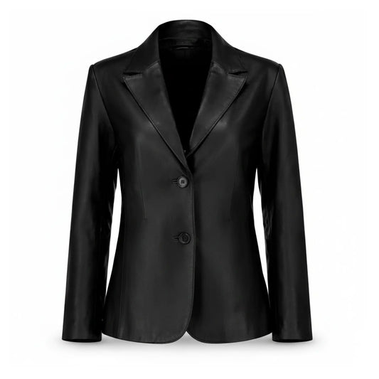 Women Real Leather Blazer Jacket for Casual Office Party Wear Clothing - RXD Leather 0015 2000