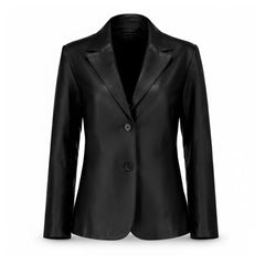 Women Real Leather Blazer Jacket for Casual Office Party Wear Clothing - RXD Leather 0015