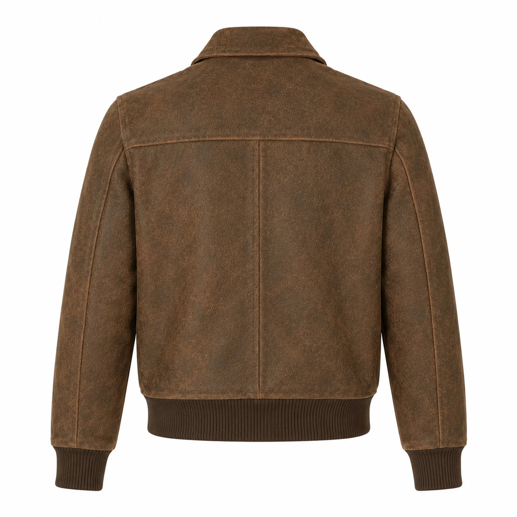 Women Brown Distressed Leather Bomber Jacket Vintage Casual Fit - RXD Leather 00438
