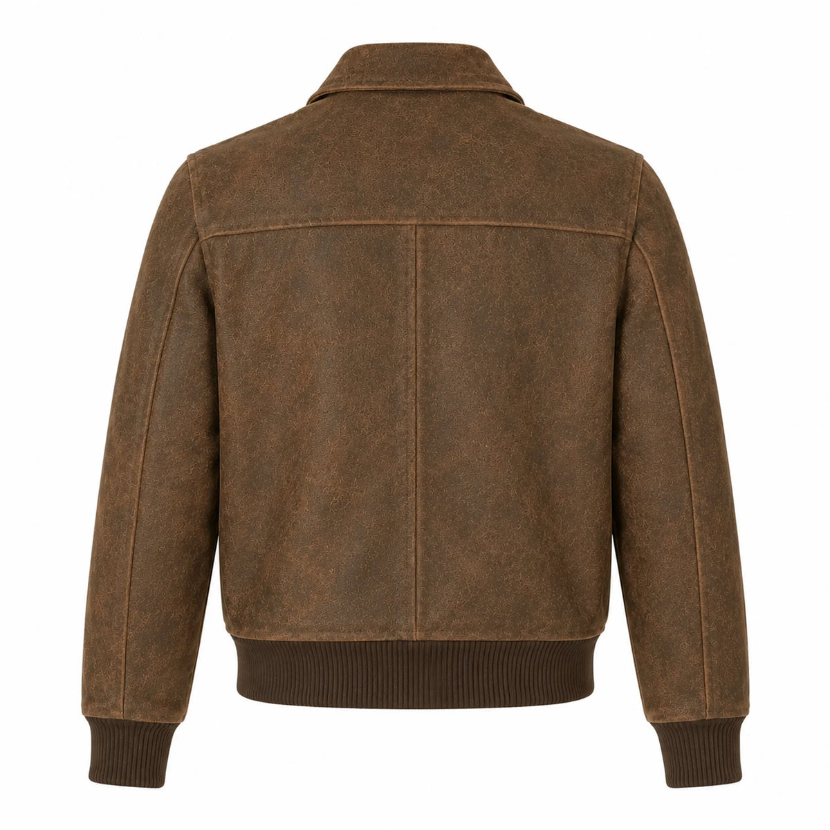 Women's brown distressed bomber with zip – RXD Leather