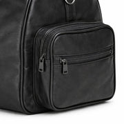 Black genuine leather gym bag – RXD Leather