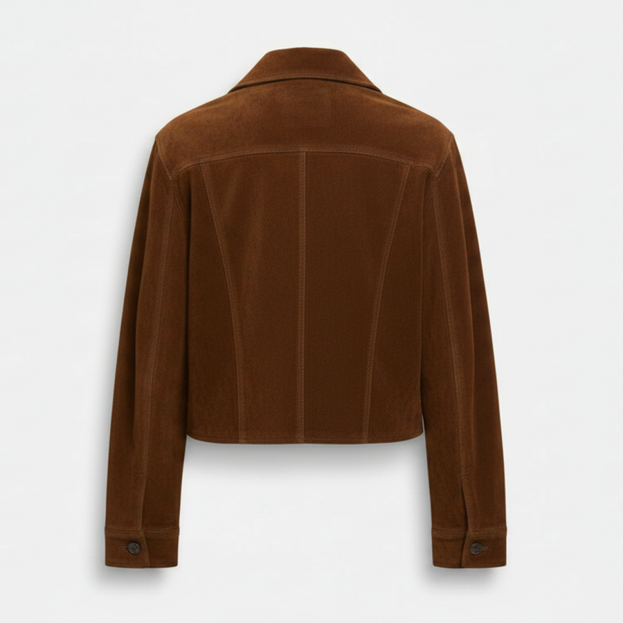 Women's leather blazer with button front – RXD Leather