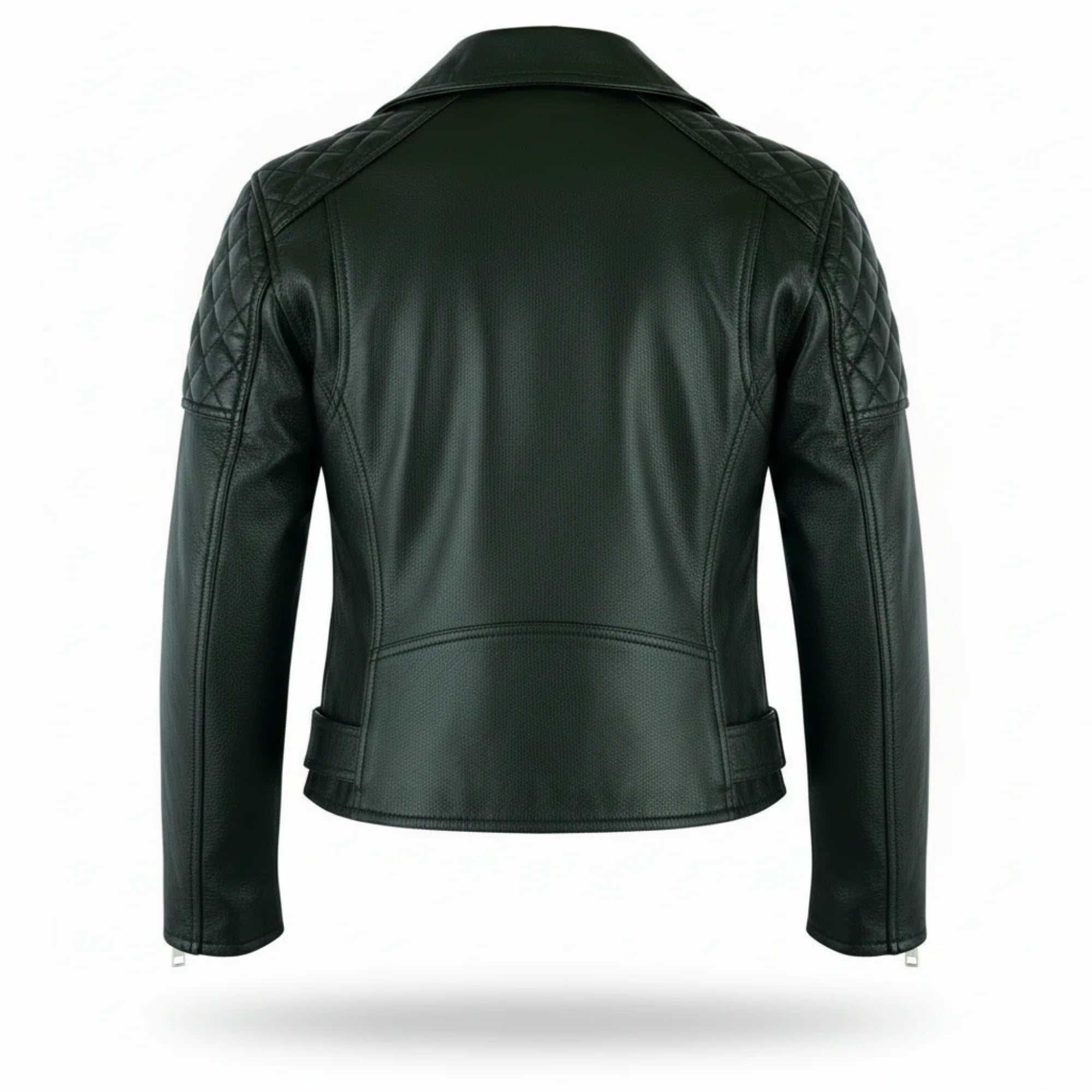 Women Black Brando Leather Biker Jacket Classic Moto Style Outfit - RXD Leather 0097