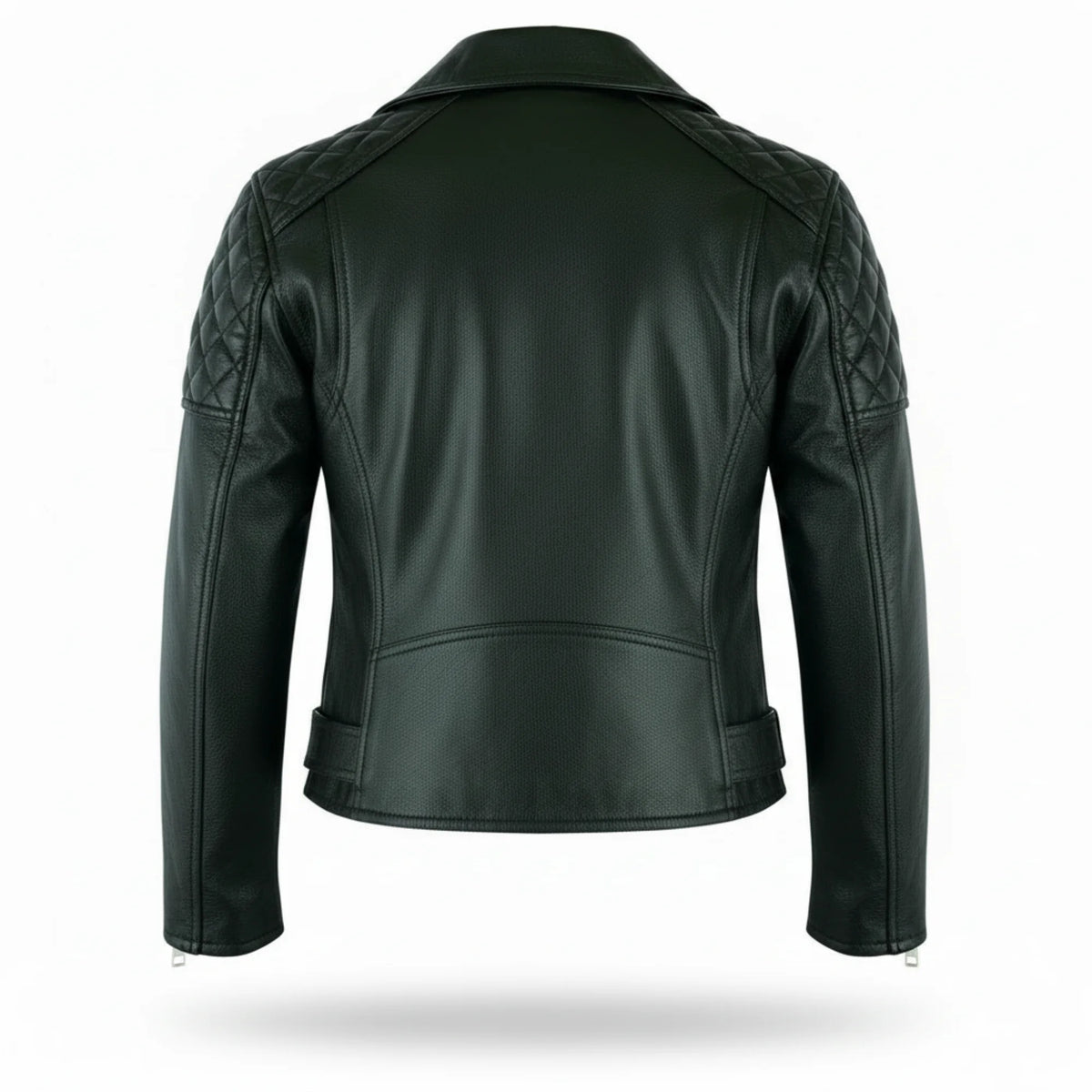 Women's black Brando jacket with YKK zips – RXD Leather