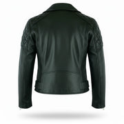 Women's black Brando jacket with YKK zips – RXD Leather