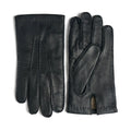 Men's black cashmere-lined leather gloves – RXD Leather
