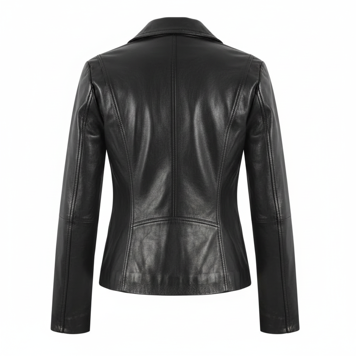 Women's fitted leather blazer with notch lapel – RXD Leather