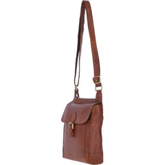 Leather Shoulder Bag Cognac Full Grain Crossbody Bag - RXD Leather 0058