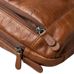 Leather Backpack Laptop 15 Inch Smart Travel Backpack - RXD Leather 0047