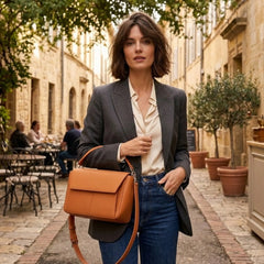 Women’s Shoulder Leather Handbag with Inner Pockets - RXD Leather 0054