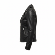 Women's black leather blazer styled – RXD Leather