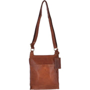 Men's cognac leather crossbody bag – RXD Leather