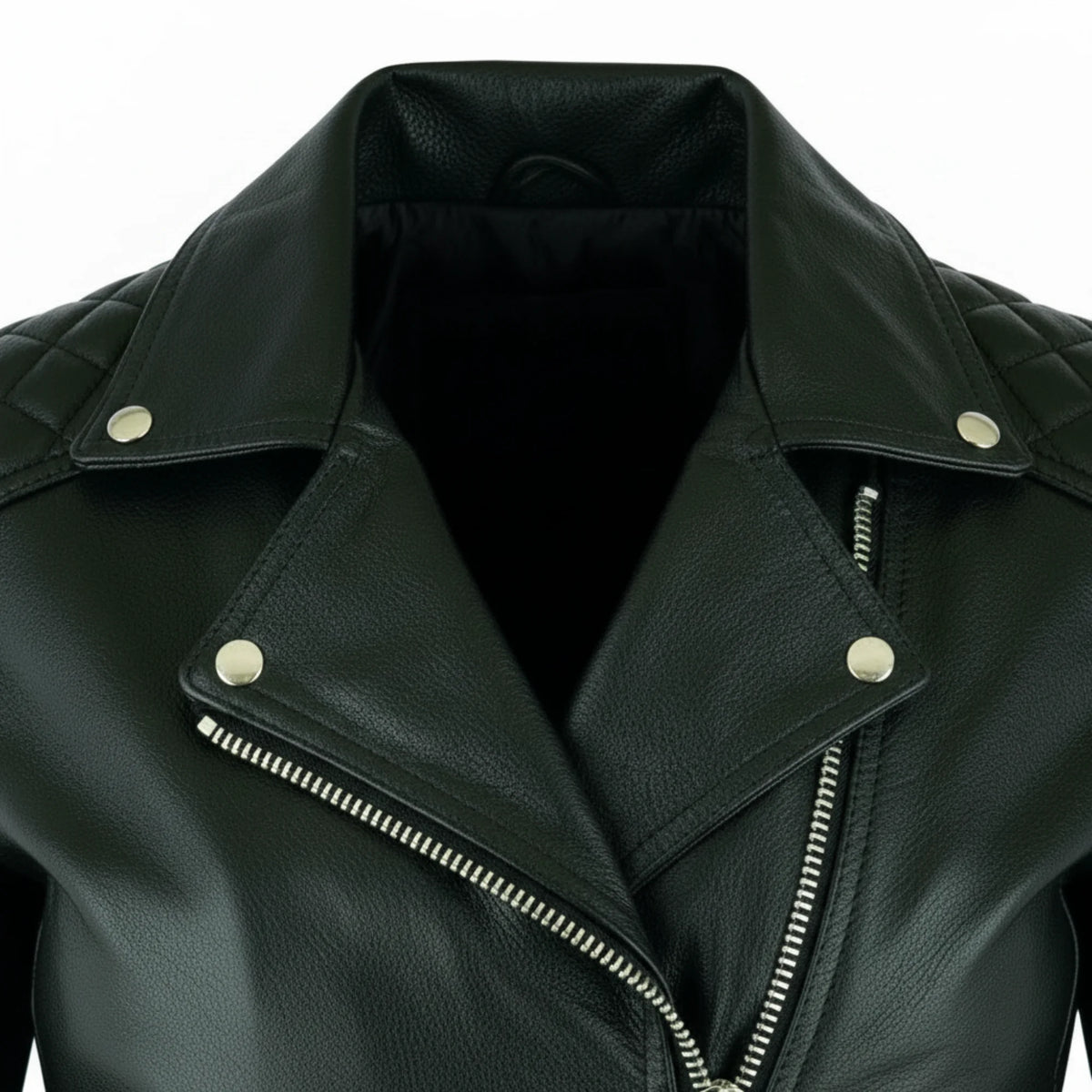 Women's black Brando biker jacket styled – RXD Leather