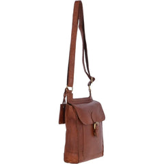 Leather Shoulder Bag Cognac Full Grain Crossbody Bag - RXD Leather 0058