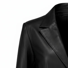 Women Real Leather Blazer Jacket for Casual Office Party Wear Clothing - RXD Leather 0015 