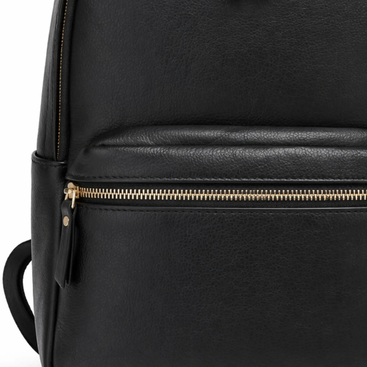 Unisex leather laptop backpack detail – RXD Leather