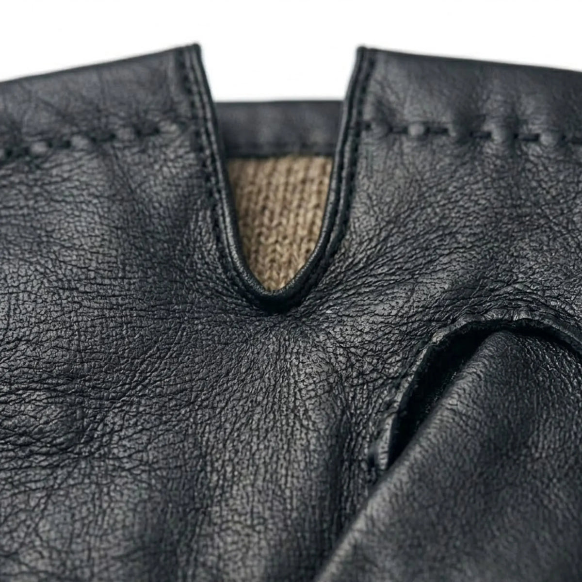 Men's black leather gloves detail – RXD Leather