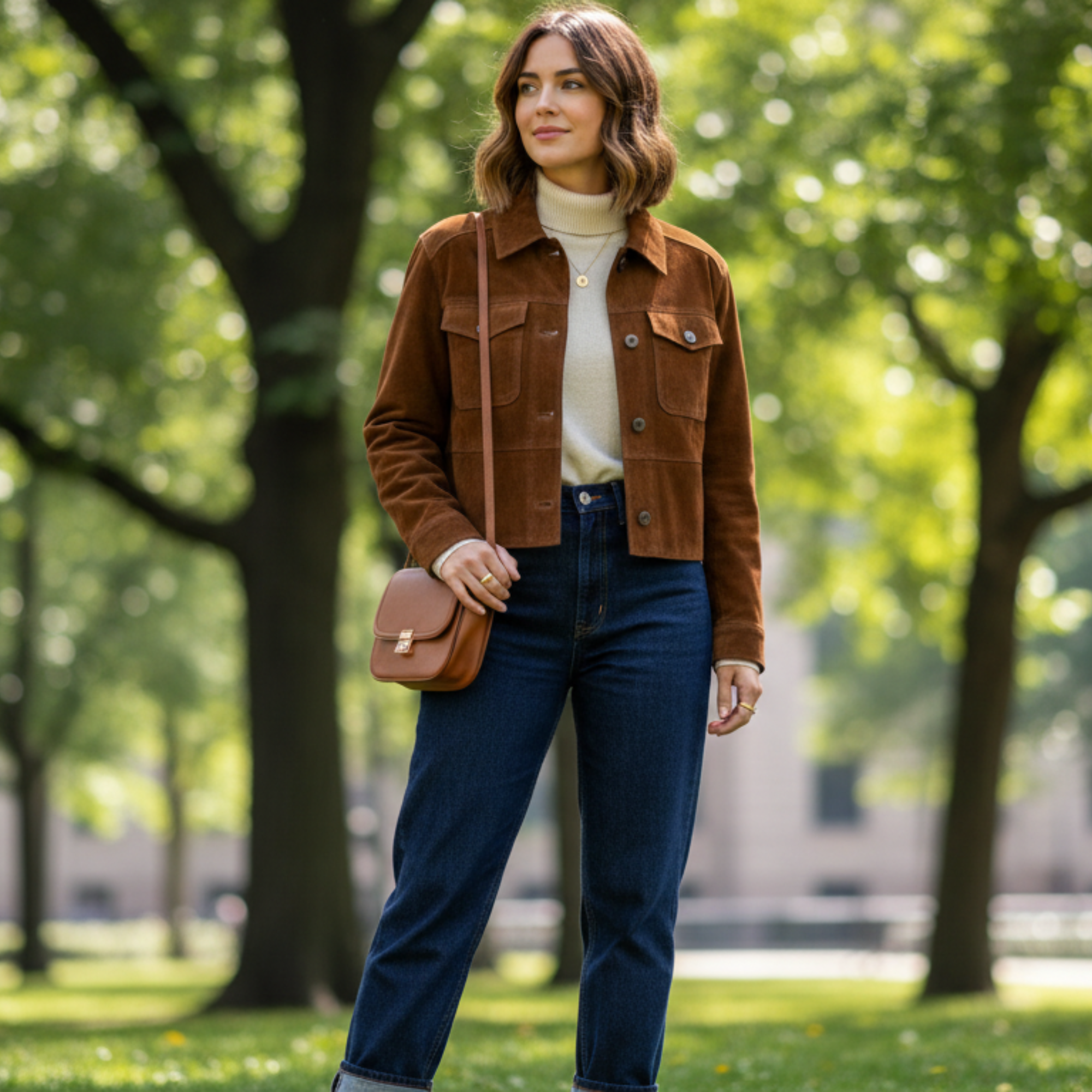 Women's leather blazer with flap pockets – RXD Leather