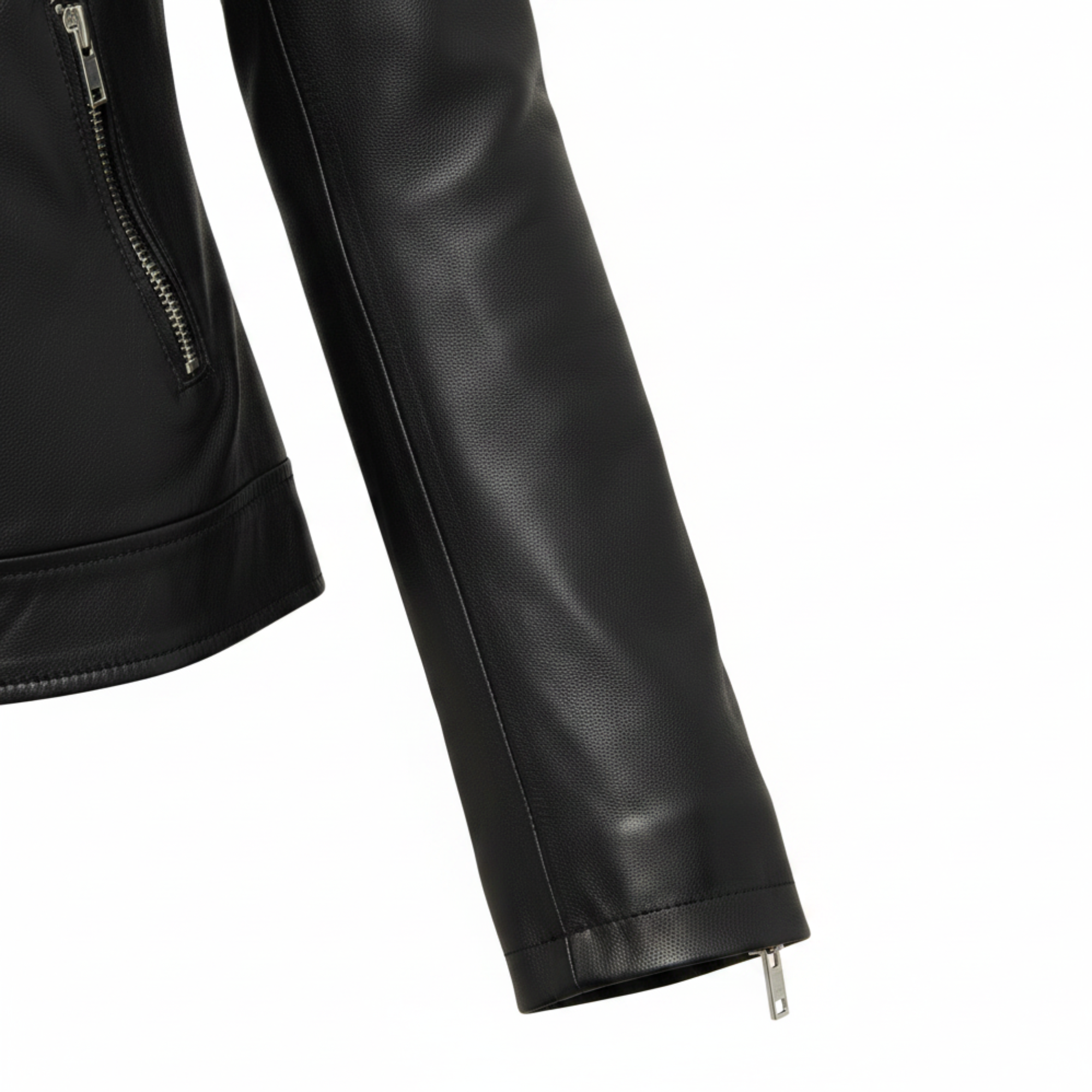 Women's black leather blazer back – RXD Leather