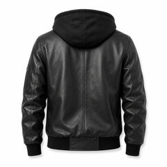 Men's black distressed streetwear jacket – RXD Leather