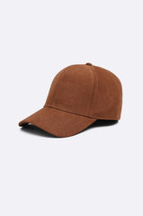 Brown Suede Leather Baseball Cap Stylish Casual Everyday Wear - Rxd Leather 0048
