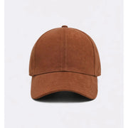 Brown suede leather baseball cap – RXD Leather
