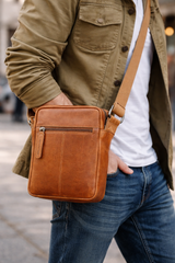 Vintage Style Leather Shoulder Bag for Daily Use - RXD Leather 0055