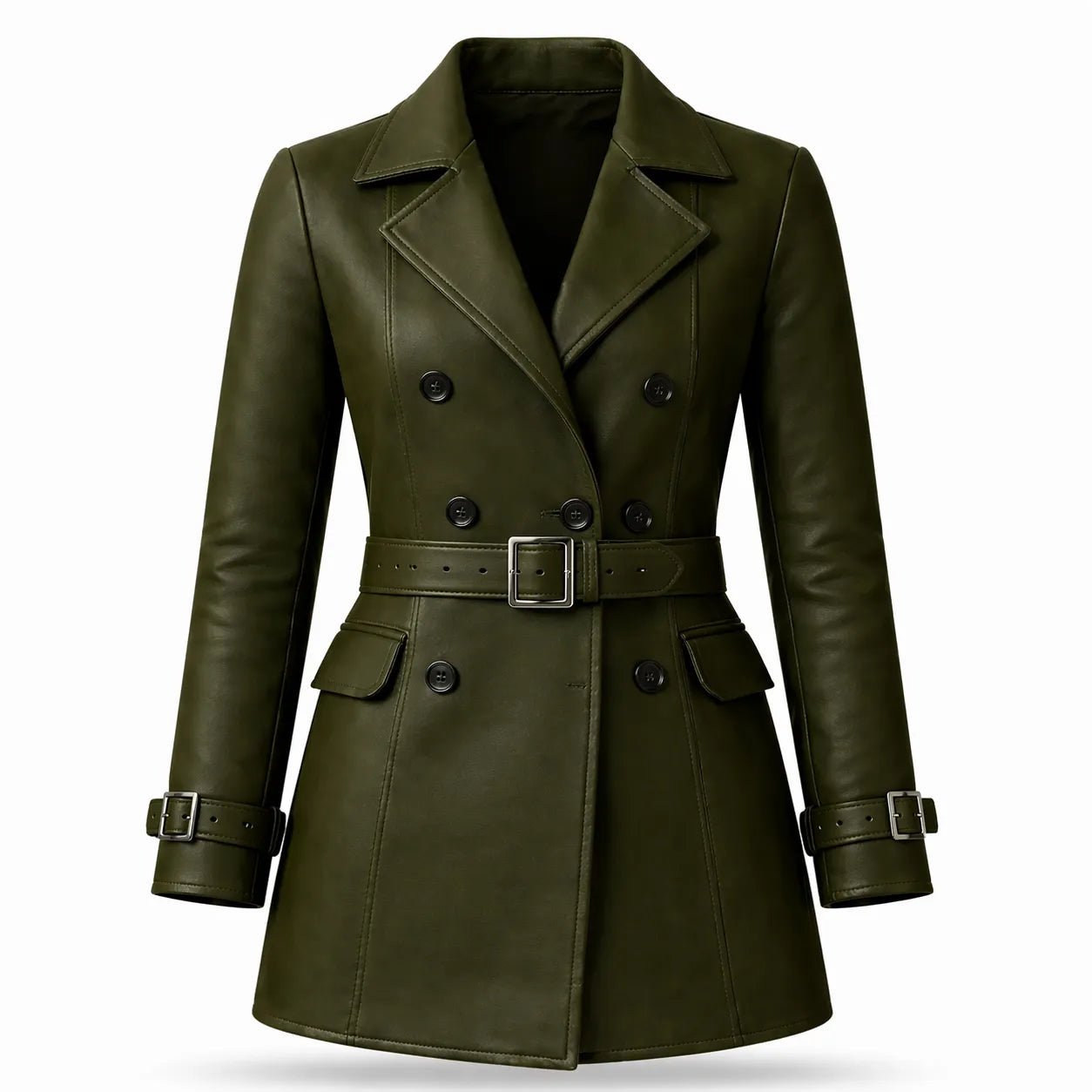 Women Faux Leather Blazer Jacket Smart Casual Office Party Wear Styles - RXD Leather 0016