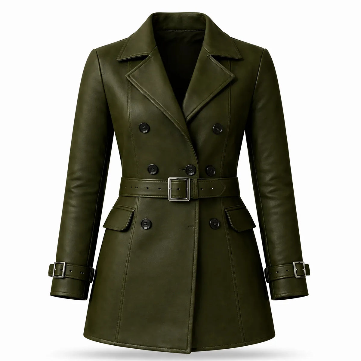 Women Faux Leather Blazer Jacket Smart Casual Office Party Wear Styles - RXD Leather 0016