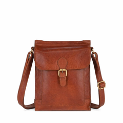 Leather Shoulder Bag Cognac Full Grain Crossbody Bag - RXD Leather 0058