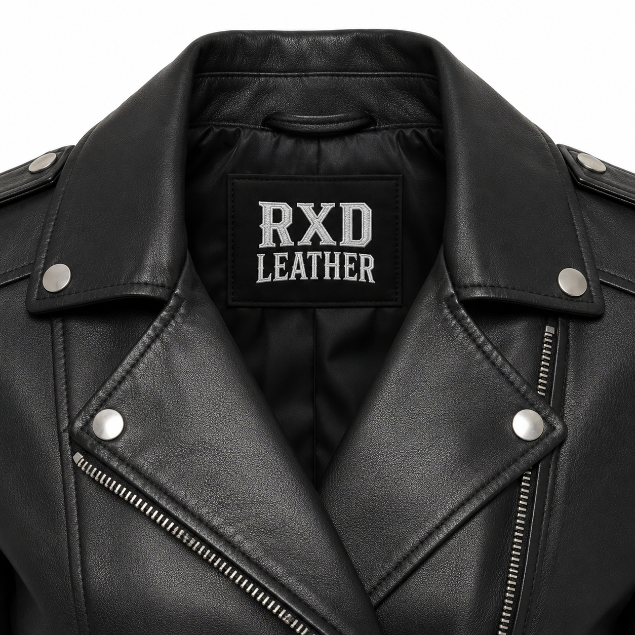 Women's black leather tall fit blazer – RXD Leather