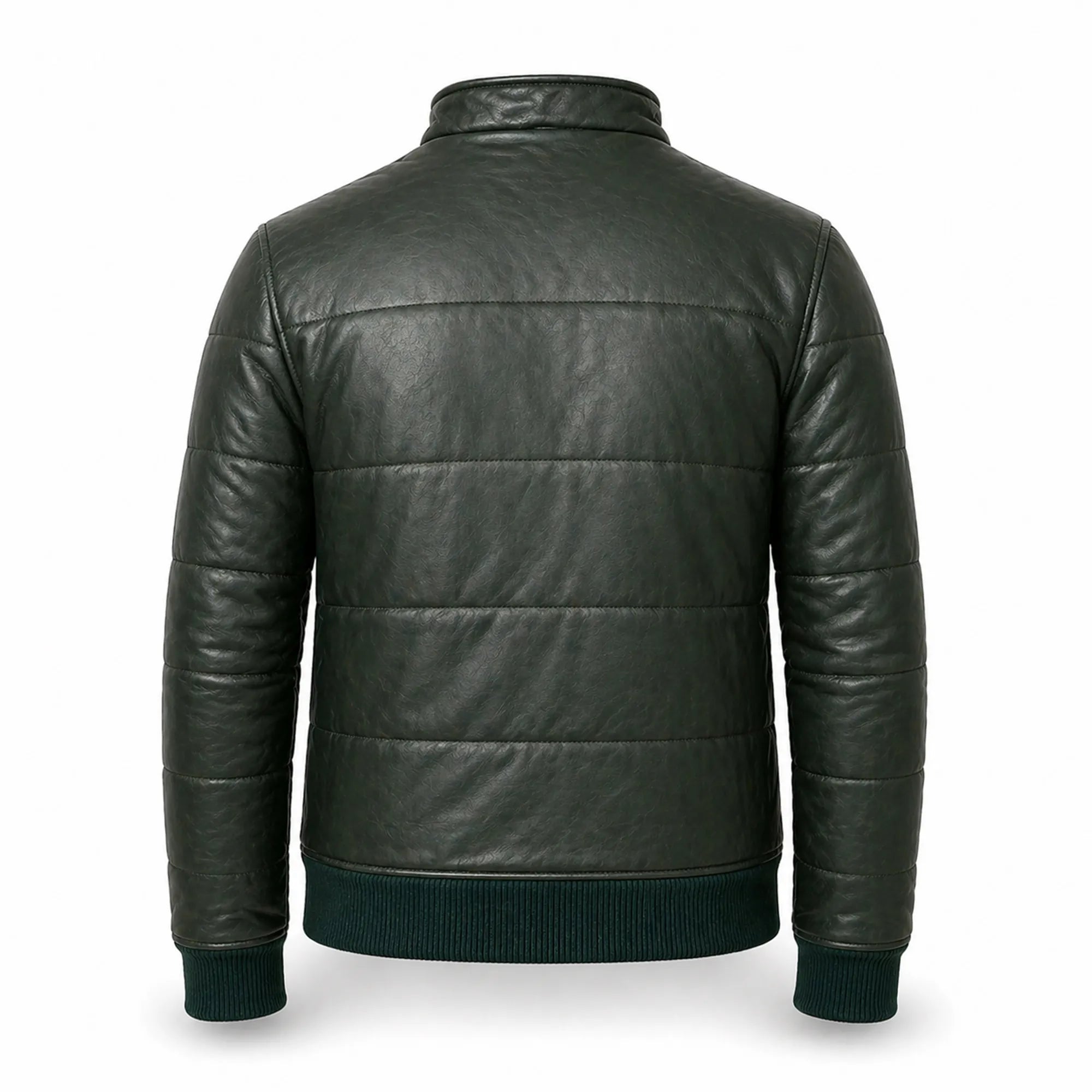 Men's green quilted bomber jacket – RXD Leather