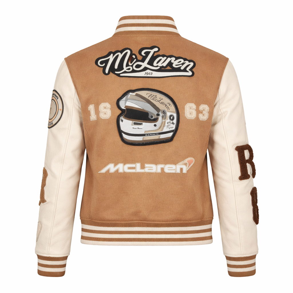 Women's wool blend varsity jacket with quilted lining – RXD Leather