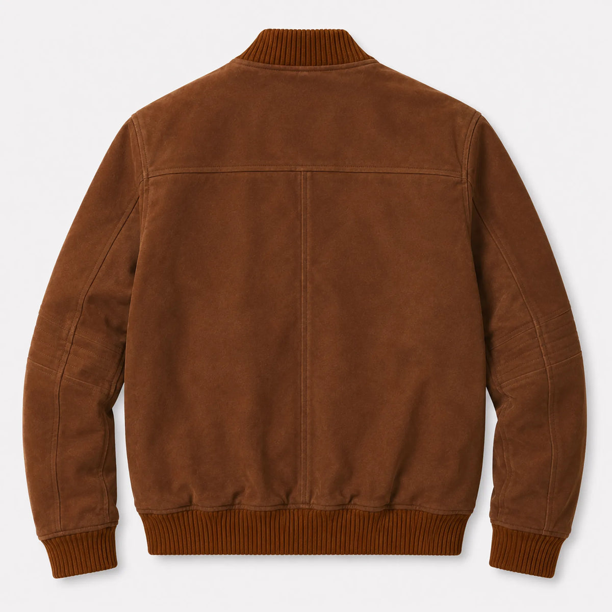 Men's beige suede leather bomber jacket, relaxed fit – RXD Leather