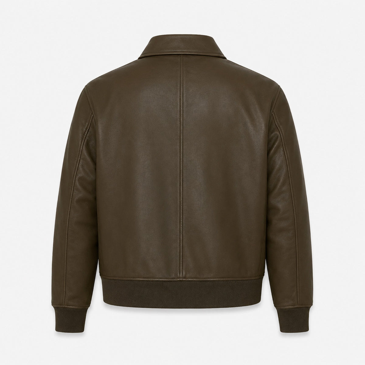 Men's black lambskin bomber with ribbed cuffs – RXD Leather