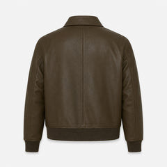 Mens Black Lambskin Leather Flight Bomber Jacket Classic Style Outfits - RXD Leather 00476 