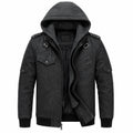 Men's distressed black leather bomber jacket – RXD Leather