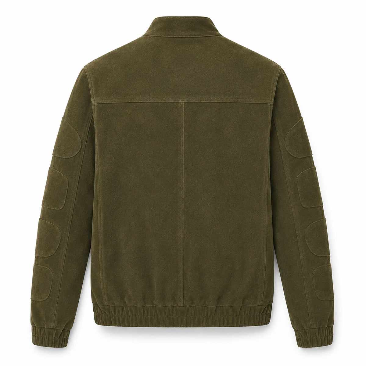 Men's suede racer jacket with tonal patchwork – RXD Leather