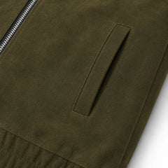 Men's Suede Leather Cafe Racer Jacket Modern Biker Style Jacket Coats - RXD Leather 00507