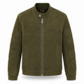 Men's suede leather cafe racer jacket – RXD Leather