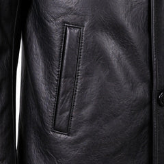 Men's brown leather jacket semi-formal – RXD Leather