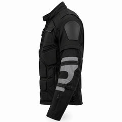 Men's black grey aviator jacket with armor protection – RXD Leather