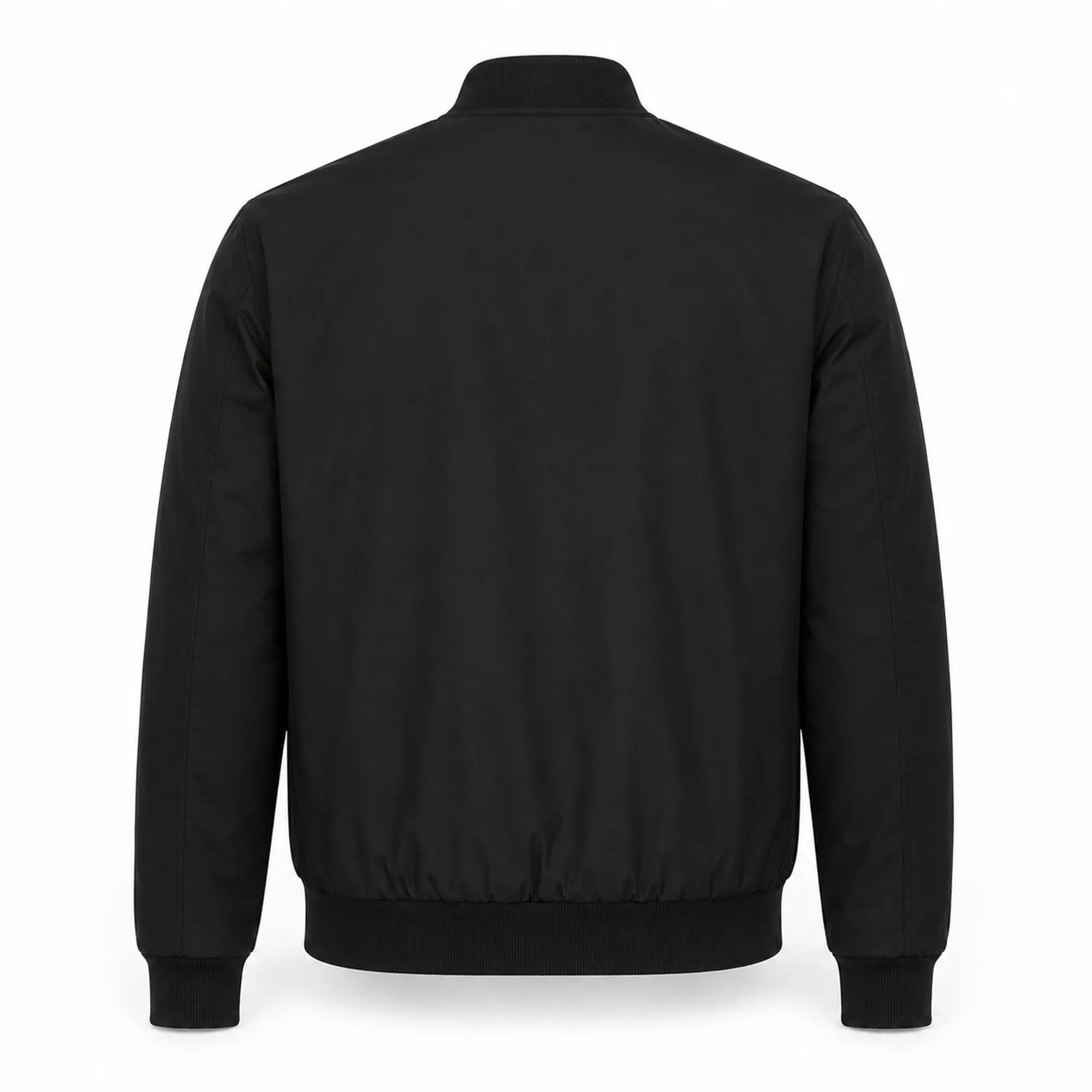 Men's black real suede jacket with mandarin collar – RXD Leather