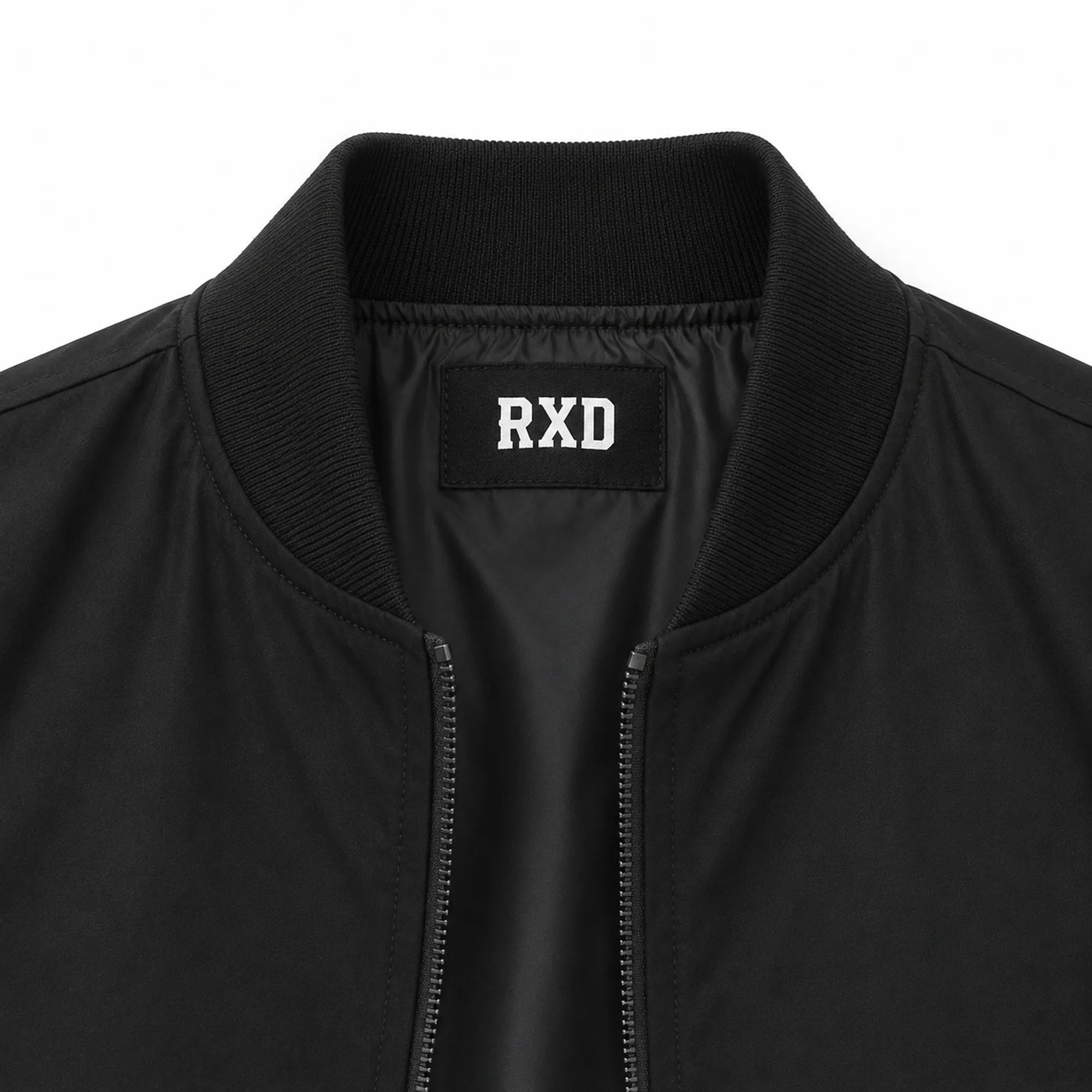 Men's black suede bomber with pockets – RXD Leather