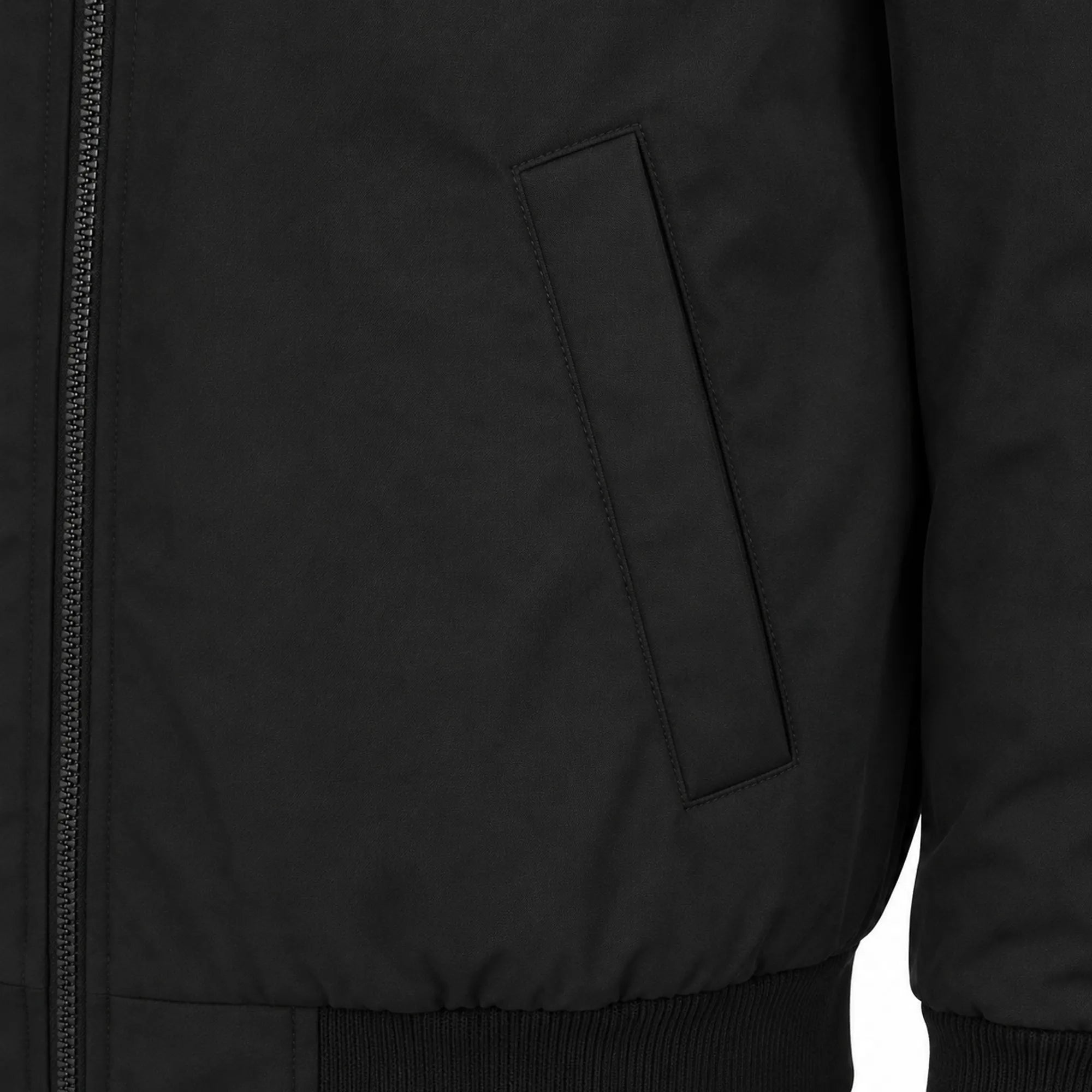 Men's black suede bomber jacket styled – RXD Leather